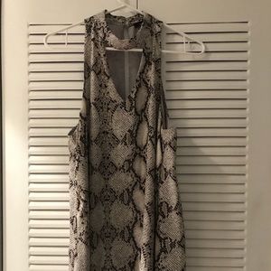 Olivaceous baby doll dress size L
